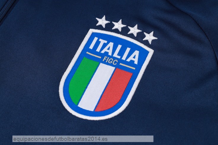 Nuevo Sudadera Entrenamiento Italia 2024 Azul Marino Baratas